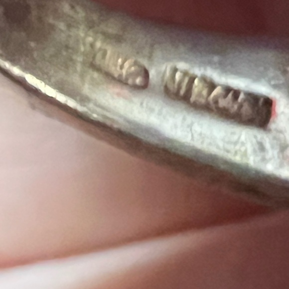 925 STERLING SILVER MULTI GEMSTONE SIGNED RING SIZE 7 - Picture 4 of 7